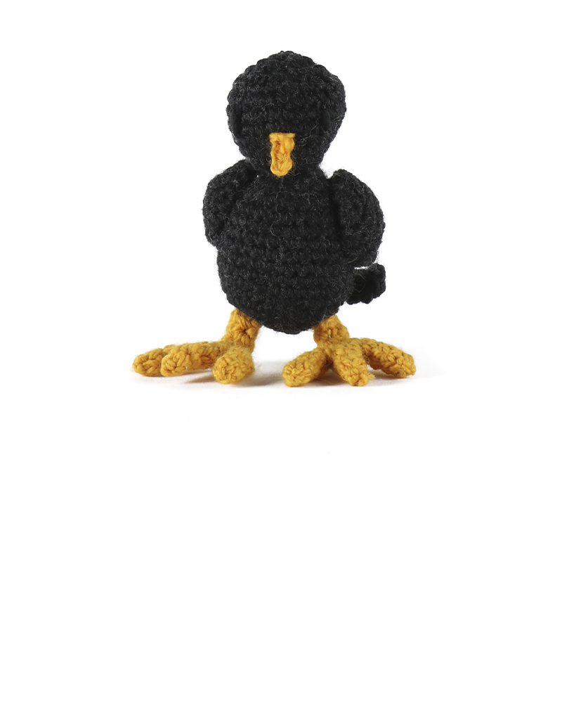 toft ed's animal mini blackbird amigurumi crochet
